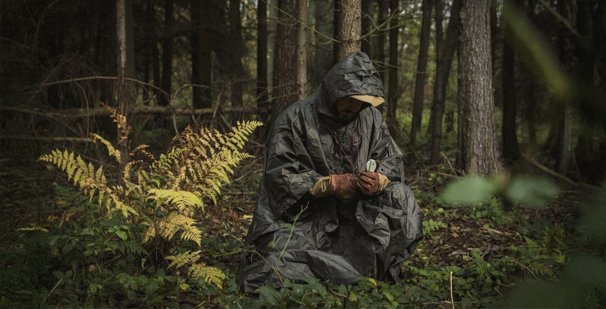 Poncho Impermeable HELIKON-TEX U.S. MODEL Woodland