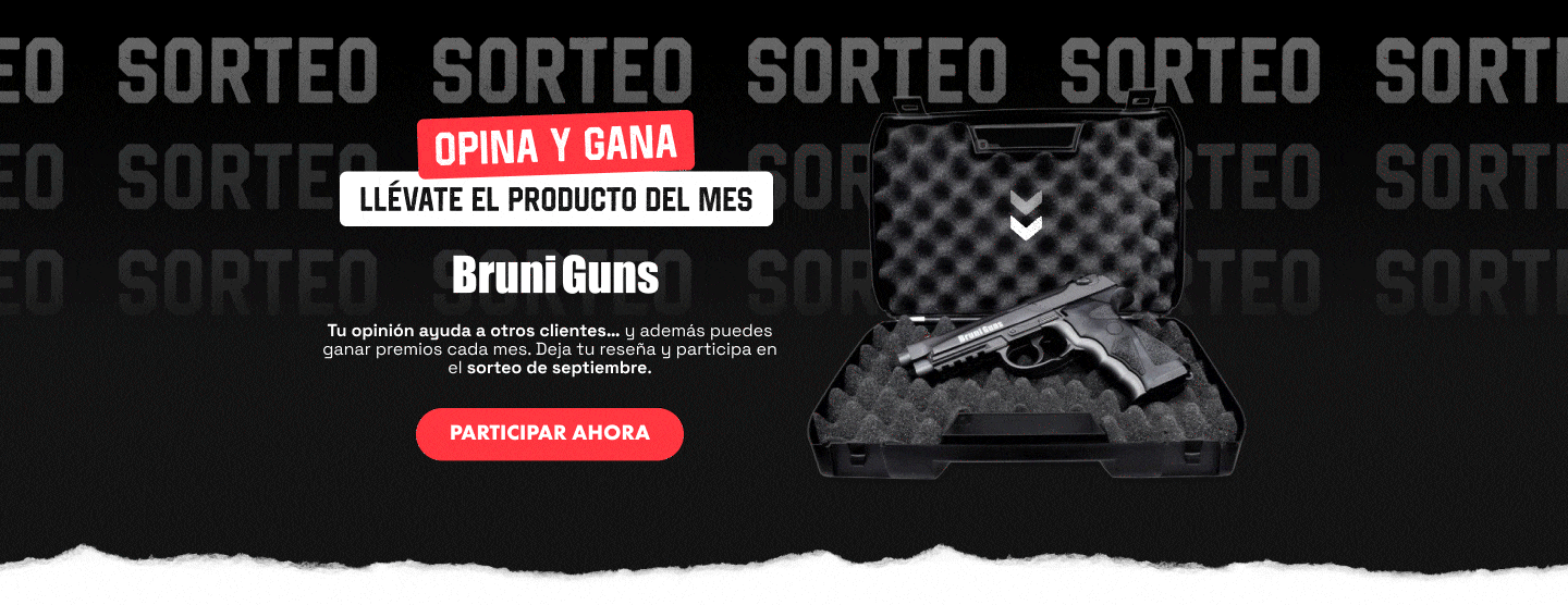Opina y Gana: sorteo Bruni Guns de septiembre